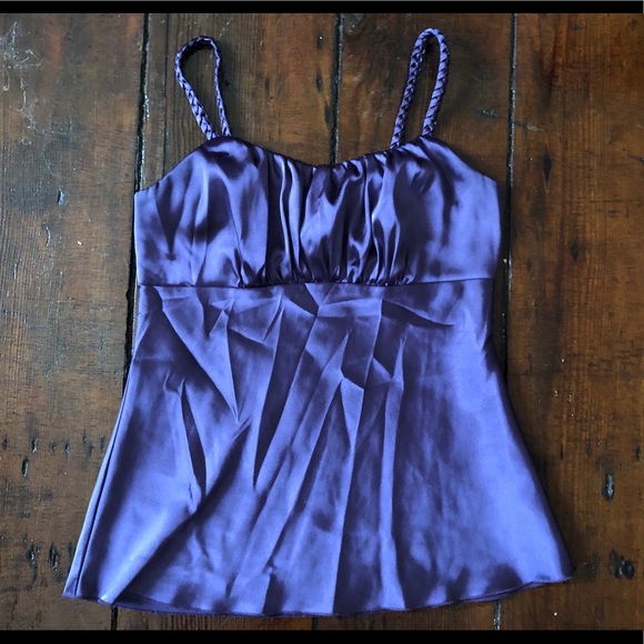 Purple silk-like cami / tank Iz Byer - Picture 1 of 2